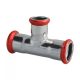 FixTrend Steel Press szénacél szűkített T-idom, 42-35-42mm