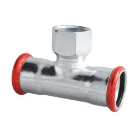   FixTrend Steel Press szénacél T-idom, menetes ággal, 54-1/2"B-54mm