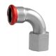FixTrend Steel Press szénacél ív, 90°, 18mm tok-1/2"B