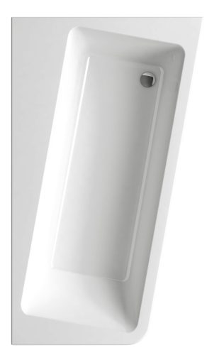 10° akrilkád 160x95 jobbos fehér