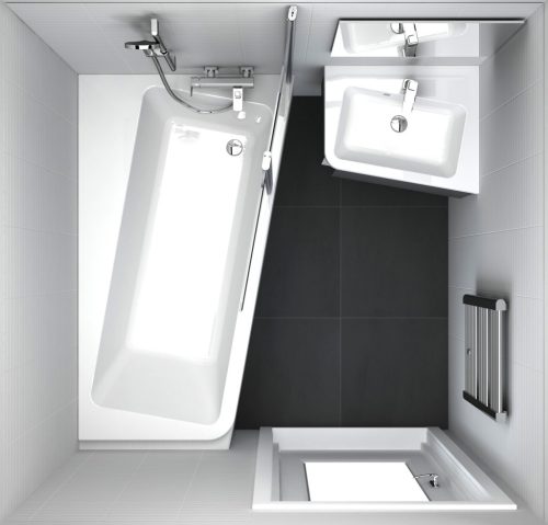 10° akrilkád 160x95 jobbos fehér