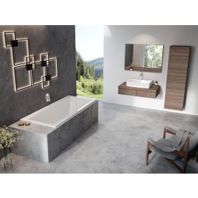Formy 02 Slim 180 x 80 akrilkád fehér