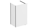 Walk-In Corner Szett 120x80, zuhanykabin fekete+transparent
