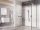 Walk-In Corner Szett 120x90, zuhanykabin fekete+transparent