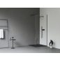 Walk-In Wall Szett 80, zuhanykabin fekete+transparent