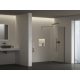 Walk-In Air Wall 100 zuhanykabin fekete+transparent