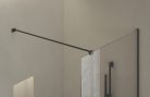 Walk-In Air Wall 100 zuhanykabin fekete+transparent