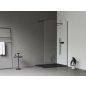 Walk-In Wall Szett 100, zuhanykabin fekete+transparent
