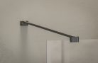 Walk-In Air Wall 110 zuhanykabin fekete+transparent