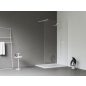 Walk-In Wall Szett 120, zuhanykabin matt fehér+transparent