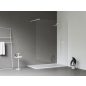 Walk-In Wall Szett 140, zuhanykabin matt fehér+transparent