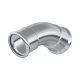 FixTrend Inox press 2 tokos ív 45°, 15 mm