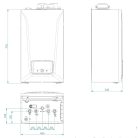 BAXI Luna Century 1.35 ERP fűtőkazán, kondenzációs, fali, 33kW
