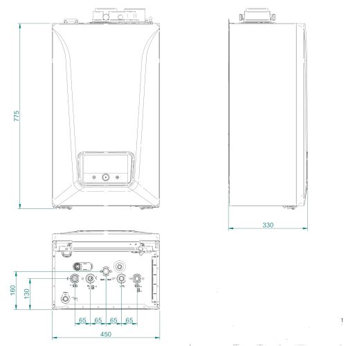 BAXI Luna Century 1.35 ERP fűtőkazán, kondenzációs, fali, 33kW