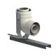 TRICOX PABK60 koncentrikus bekötő könyök 87° tartó sínnel PPs/alu 80/125 mm