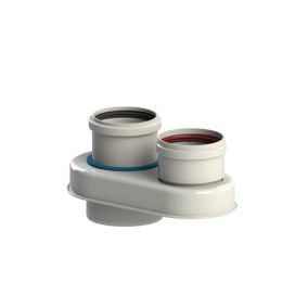 TRICOX PAD6020 osztó adapter PPs/alu 80/125 - 2 x 80 mm