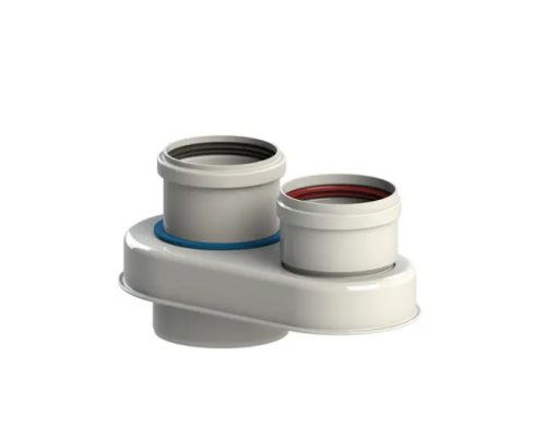 TRICOX PAD6020 osztó adapter PPs/alu 80/125 - 2 x 80 mm