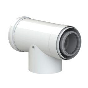   TRICOX PAET50C koncentrikus ellenőrző T idom PPs/alu 60/100 mm