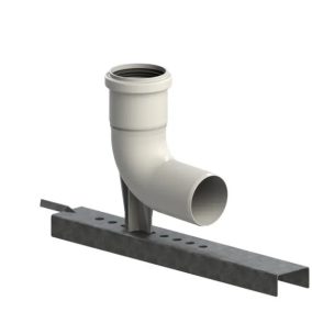   TRICOX PBK20 egyfalú bekötő könyök tartó sínnel PPs 80 mm