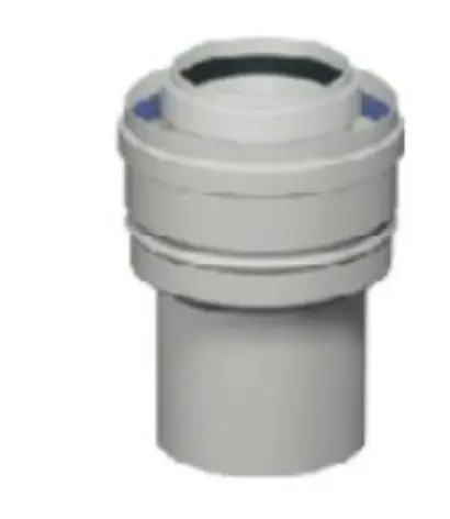 TRICOX PBÖ5060 bővítő idom PPs/alu 60/100 - 80/125 mm