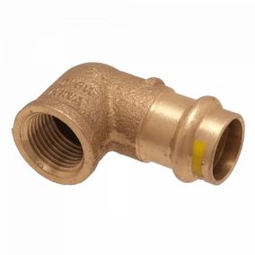 IBP PG4002G réz press könyök, gázra, 22mm-1/2"B