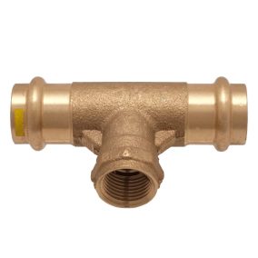   IBP PG4130G réz press T-idom, gázra, menetes ággal 15-1/2"B-15mm