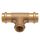 IBP PG4130G réz press T-idom, gázra, menetes ággal 22-3/4"B-22mm