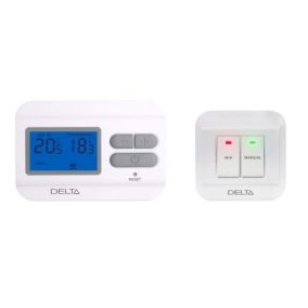   DELTA S2301 RF vezeték nélküli digitális szobatermosztát, fűtés/hűtés