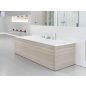 Oldallap MDF 80 J szaténfa