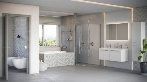Oblong 60x70 fürdőszobai tükör világítással