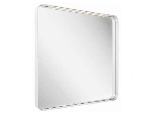 Strip 80x70 fürdőszobai tükör világítással, fehér