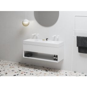 SD Lite 120 fürdőszobai szekrény mosdó alá fehér