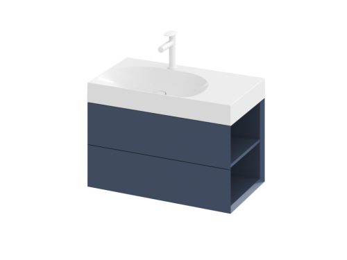 SD Lite 80 J fürdőszobai szekrény mosdó alá Deepsea Blue