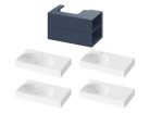 SD Lite 80 J fürdőszobai szekrény mosdó alá Deepsea Blue