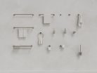Kona KN 410.30SSB WC-kefe-tartó kefével és tartállyal, szálcsiszolt rozsdamentes acél