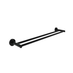   Kona KN 320.20BLM dupla törölközőtartó 60 cm, matt fekete