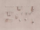Kona KN 320.10WHM dupla törölközőtartó 60 cm, matt fehér
