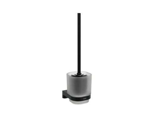 Chrome CR II 410.20BLM WC-kefe-tartó kefével és tartállyal, matt fekete