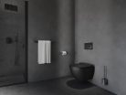 Chrome CR II 410.20BLM WC-kefe-tartó kefével és tartállyal, matt fekete