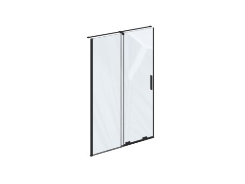 RODP2 120 zuhanyajtó fekete+transparent