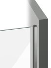 COOL! COSD2-120 zuhanyajtó krómhatású+transparent