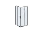 RORV2 90x90 zuhanykabin fekete+transparent