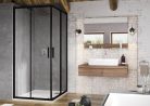Blix Slim BLSRV2 80x80 zuhanykabin fekete+transparent