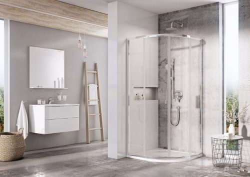 Bliy Slim BLSCP4 80x80 zuhanykabin krómhatású+transparent