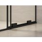 ROWI 110 zuhanykabin fekete+transparent