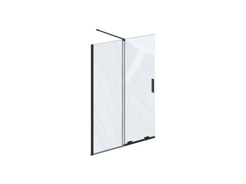 ROWI 140 zuhanykabin fekete+transparent