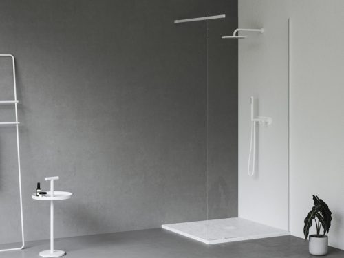 Slate Pro zuhanytálca 90x90 matt fehér