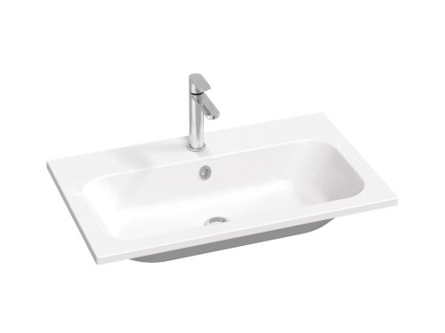 Chrome Slim 80 mosdó fehér, furattal