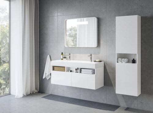 Natural Duo 120 duplamosdó fehér, nyílással