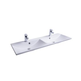 Flat Duo 120 duplamosdó fehér, nyílással